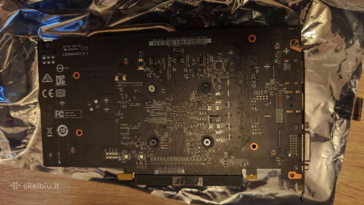 Geforce Gtx 1050 Ti Gaming 4G - nuotraukos Nr. 2