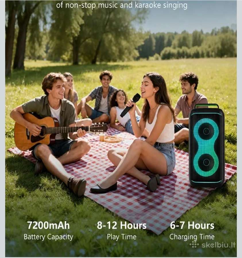 Nešiojama bluetooth kolonėlė Green keeper - nuotraukos Nr. 5