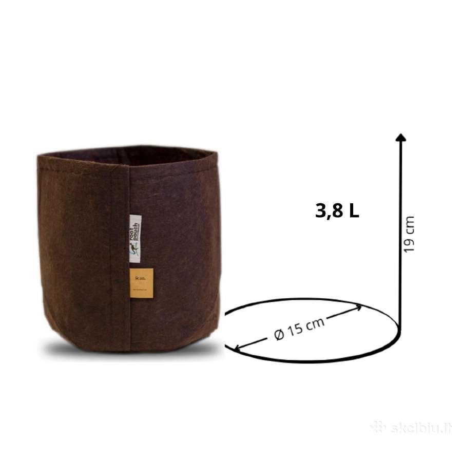 Root Pouch tekstiliniai auginimo maišai 3,8–45 l - nuotraukos Nr. 12