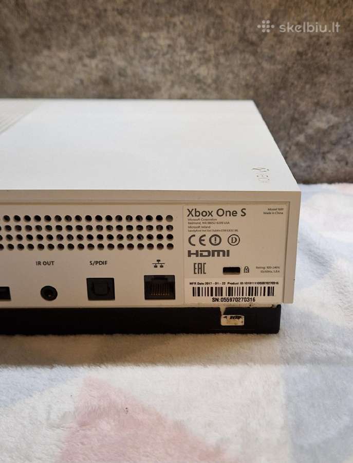 Xbox One S 500gb Komplektas su 3 žaidimais - nuotraukos Nr. 4