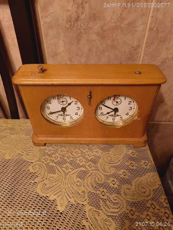 CcCCCP mechaninis laikrodis šaškių šachmatų - Veik - nuotraukos Nr. 6