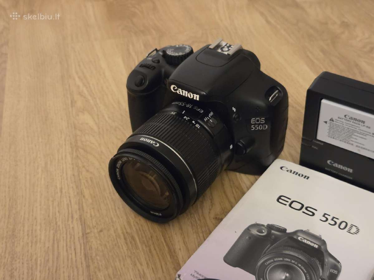 Canon EOS 550d / Dslr / 18-55mm Efs / 15k kadrų - nuotraukos Nr. 2