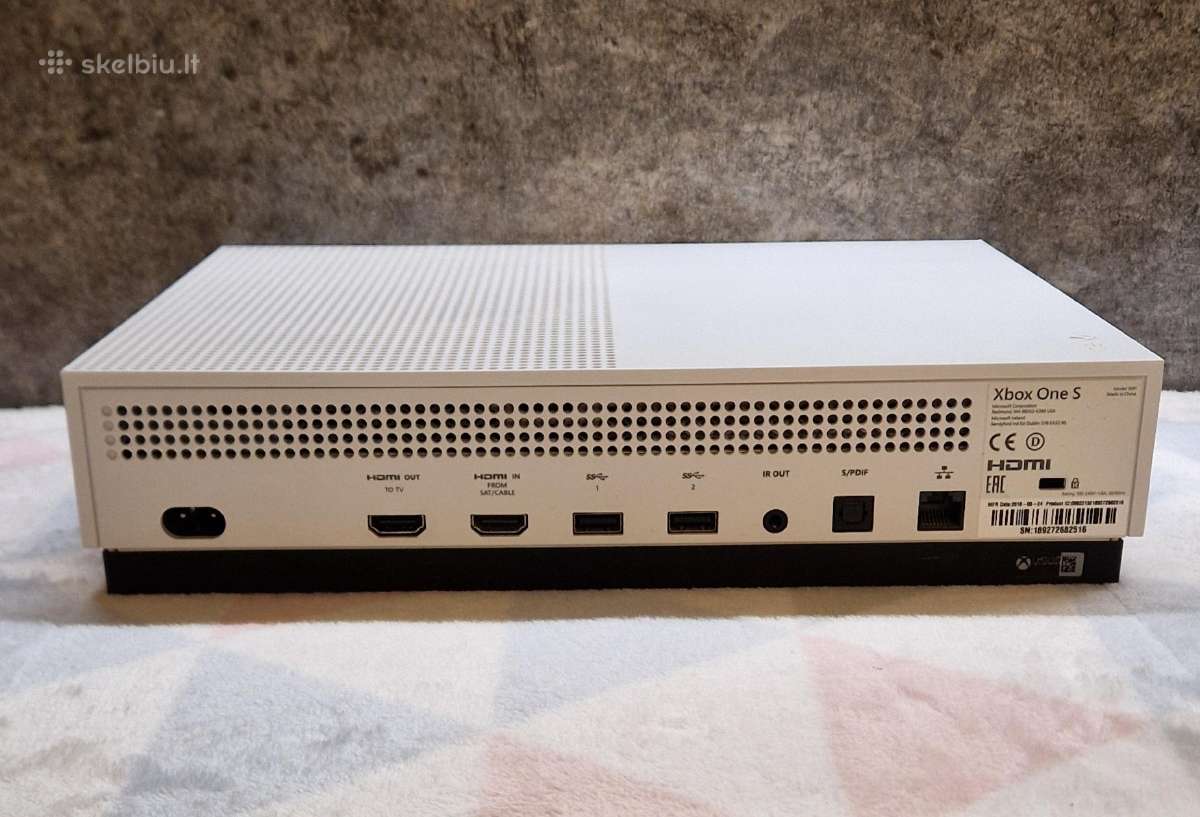 Xbox One S 500gb+pultelis+gta V+fc 24+minecraft - nuotraukos Nr. 3