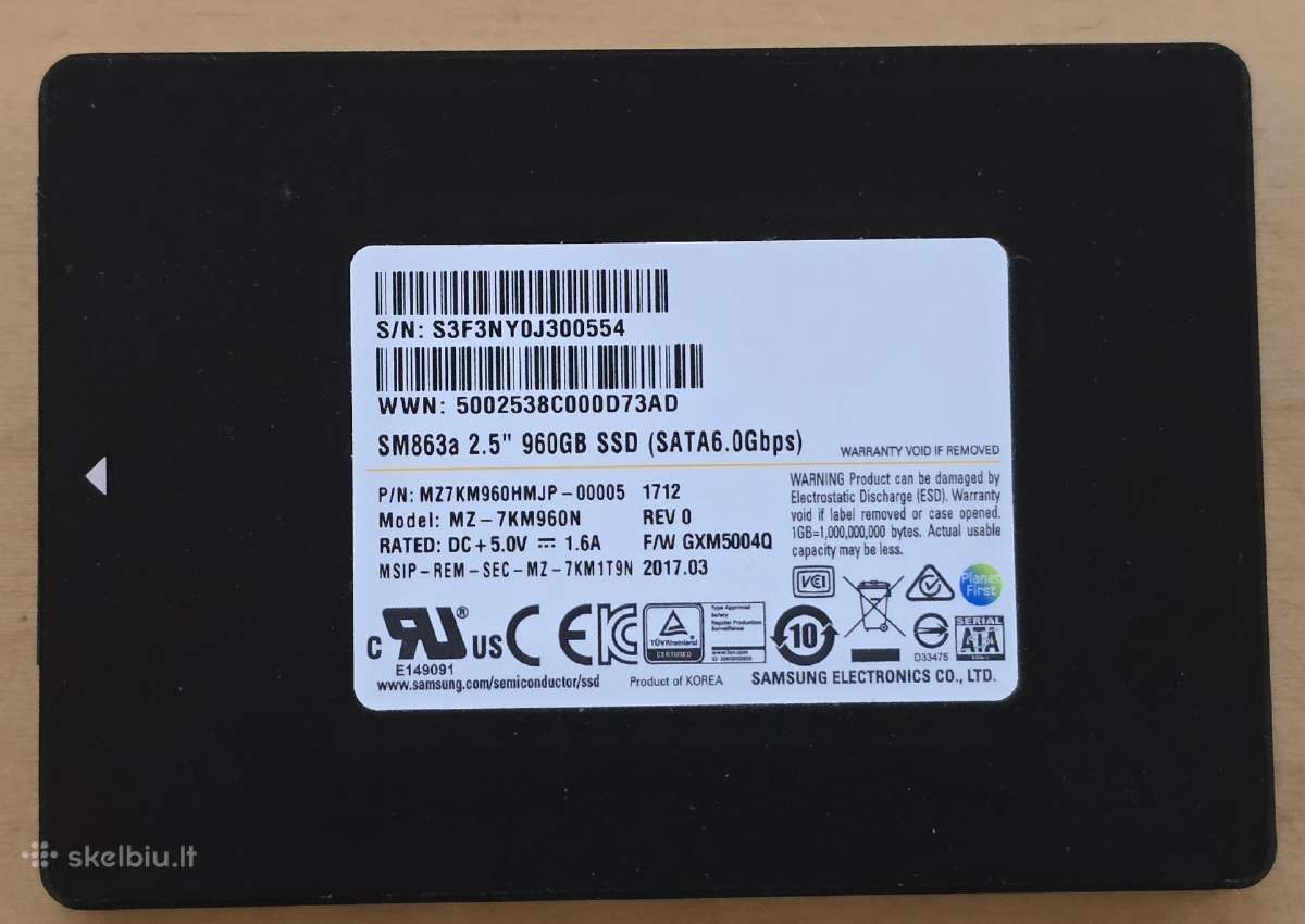 1.8" 2.5" Sata microsata usata SSD 100gb - 8tb - nuotraukos Nr. 35