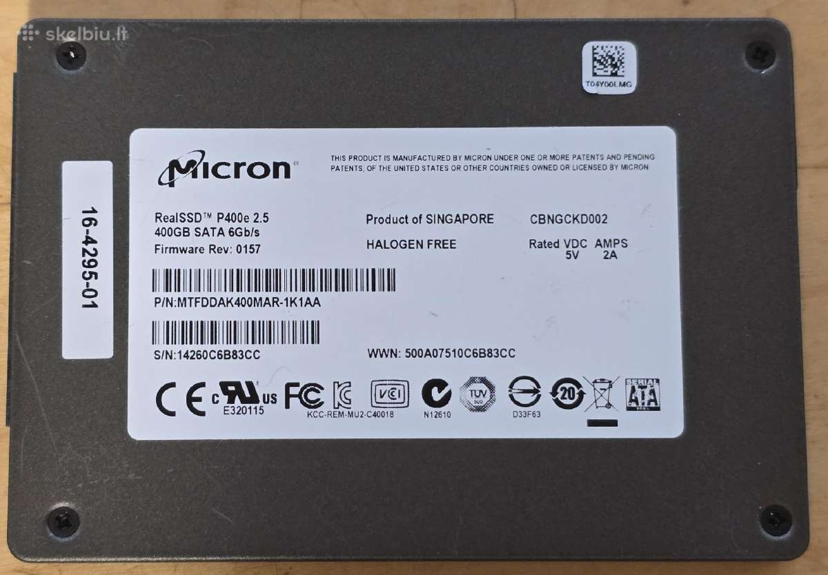 1.8" 2.5" Sata microsata usata SSD 100gb - 8tb - nuotraukos Nr. 36
