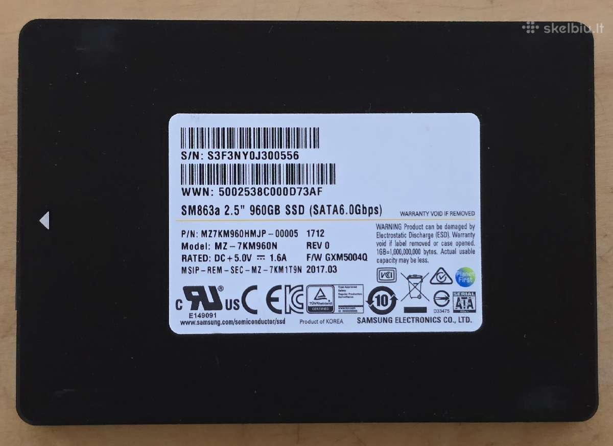 1.8" 2.5" Sata microsata usata SSD 100gb - 8tb - nuotraukos Nr. 37