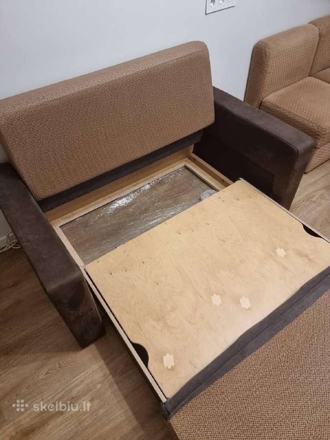 Puikios būklės platus viengulis fotelis - nuotraukos Nr. 4