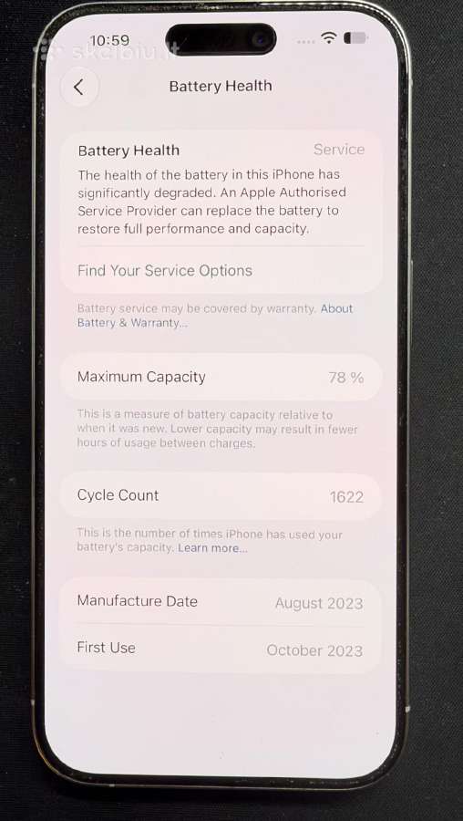 Apple iPhone 15pro 256gb White Titanium.puikibūklė - nuotraukos Nr. 3