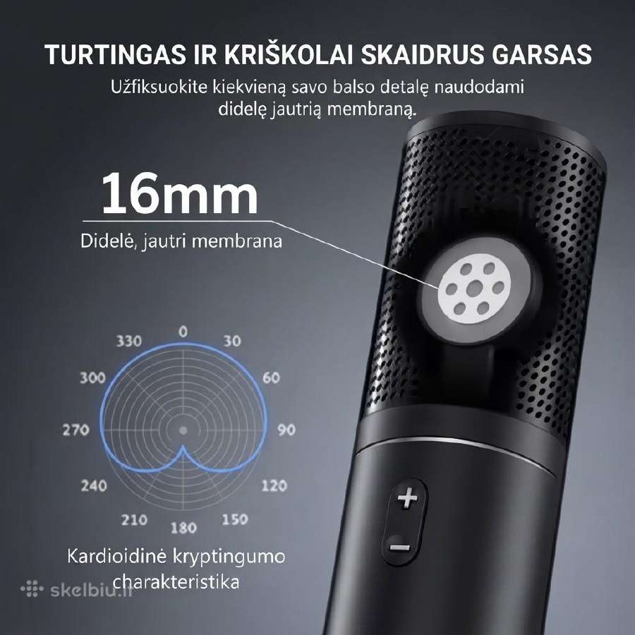 Usb žaidimų ir transliacijų mikrofonas Tonor Q9 - nuotraukos Nr. 2