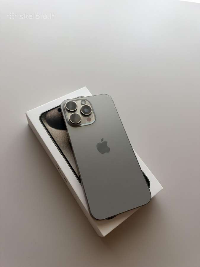 iPhone 15 pro max 256gb Silver - nuotraukos Nr. 2