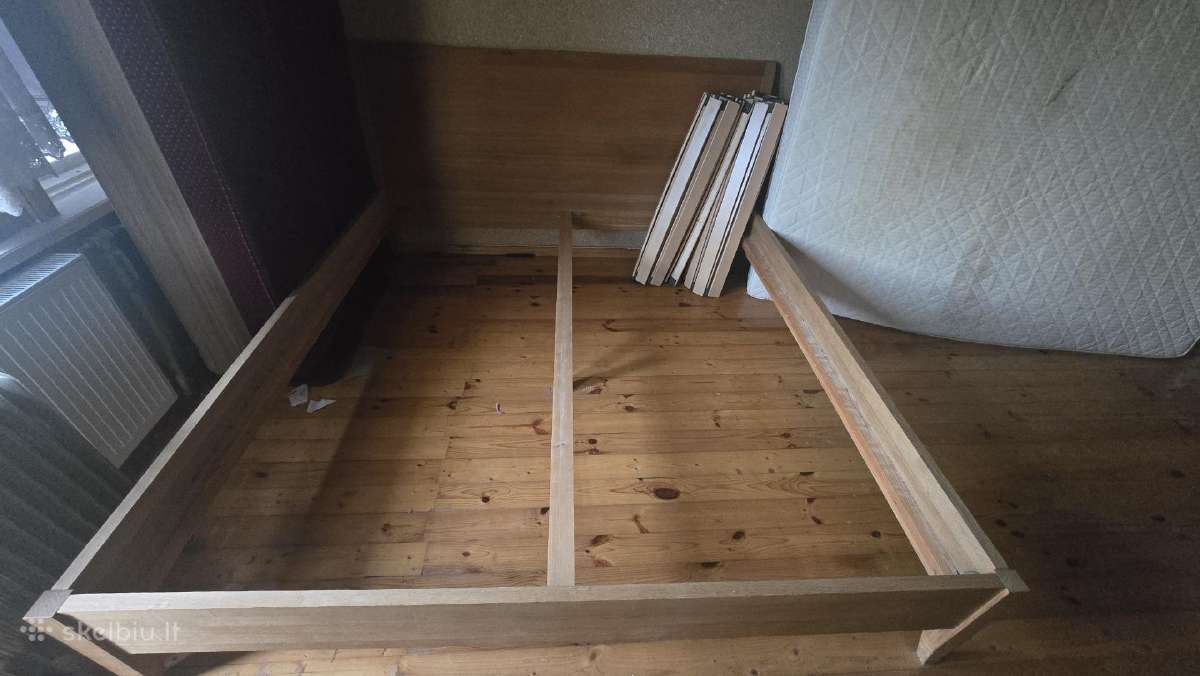 Dvigulė lova 200x180 + spinteles ąžuolo masyvo - nuotraukos Nr. 2