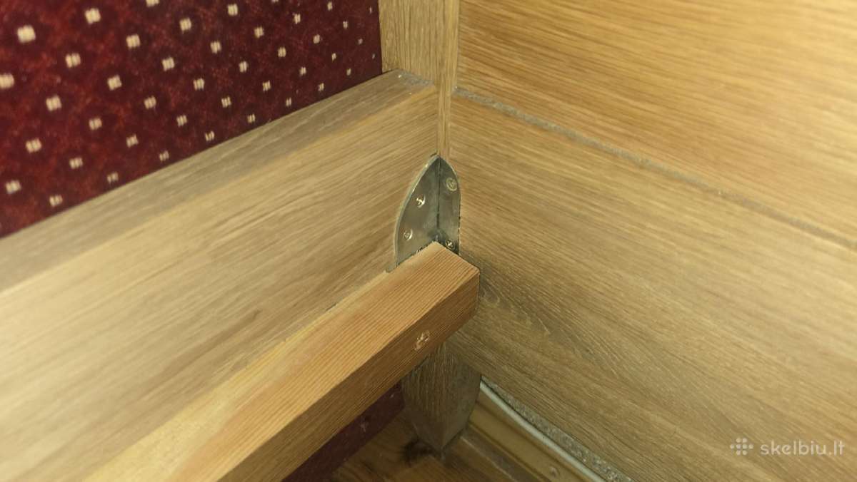 Dvigulė lova 200x180 + spinteles ąžuolo masyvo - nuotraukos Nr. 6
