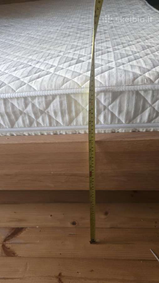 Dvigulė lova 200x180 + spinteles ąžuolo masyvo - nuotraukos Nr. 13