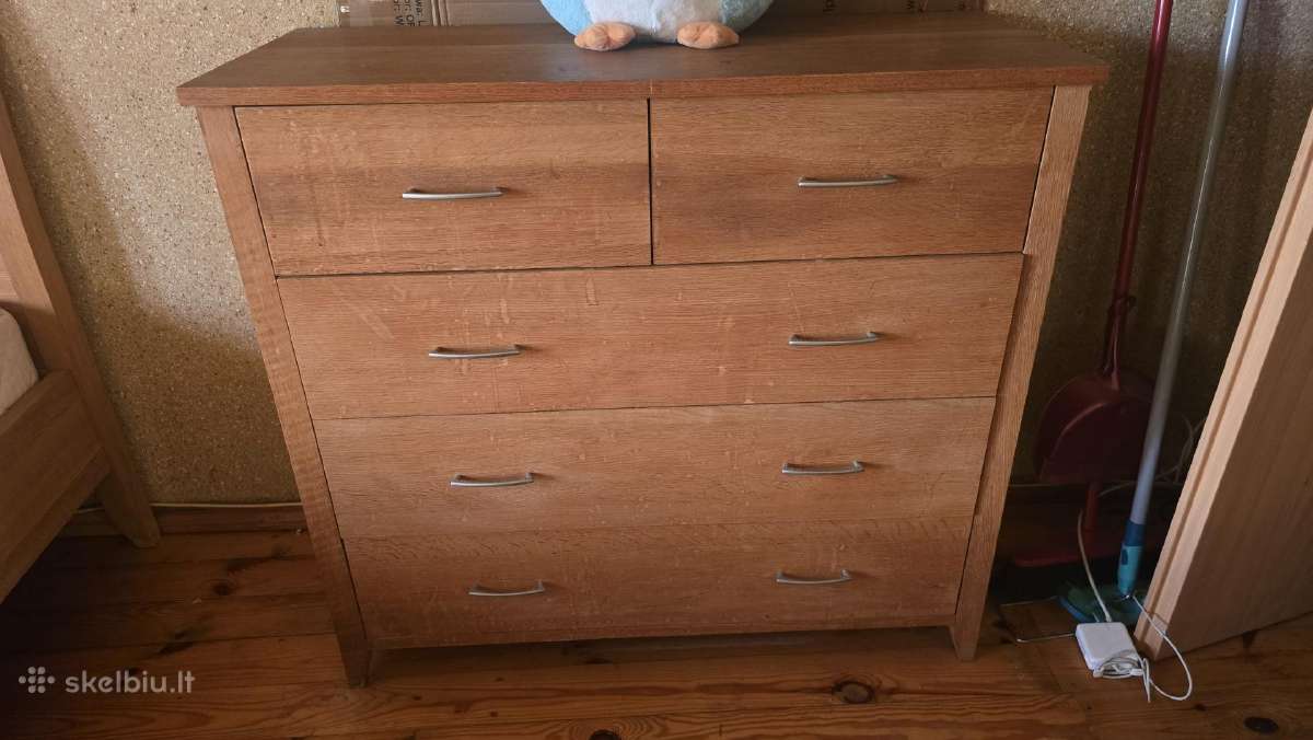Dvigulė lova 200x180 + spinteles ąžuolo masyvo - nuotraukos Nr. 14