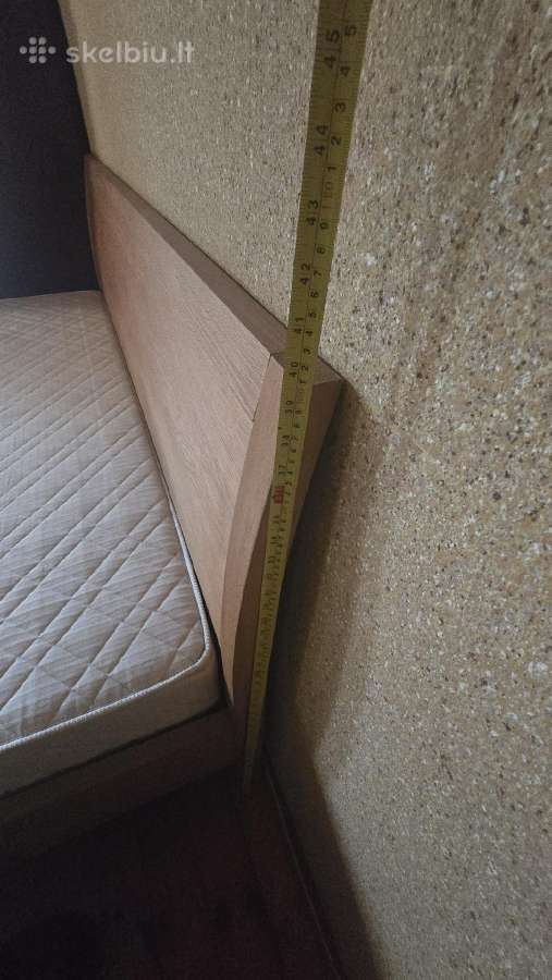 Dvigulė lova 200x180 + spinteles ąžuolo masyvo - nuotraukos Nr. 15