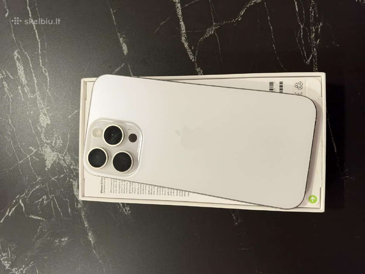 Parduodu Apple iPhone 15 Pro Max White 512 GB - nuotraukos Nr. 3