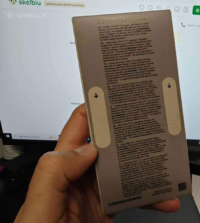 Parduodu nauja Pixel 10 Pro 128gb - nuotraukos Nr. 3