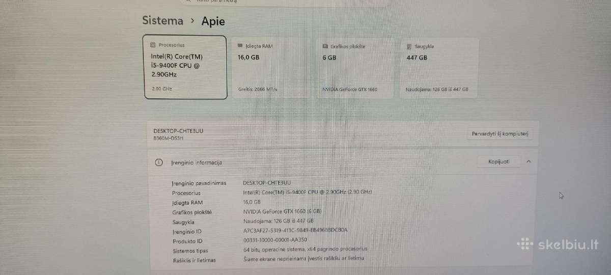 Gaming Pc komplektas - nuotraukos Nr. 3