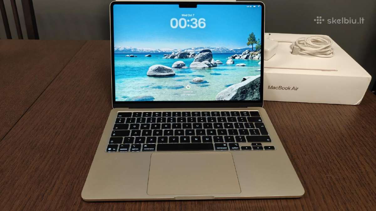 MacBook Air 13 M4 Starlight 16gb RAM 256gb 100%bat - nuotraukos Nr. 2