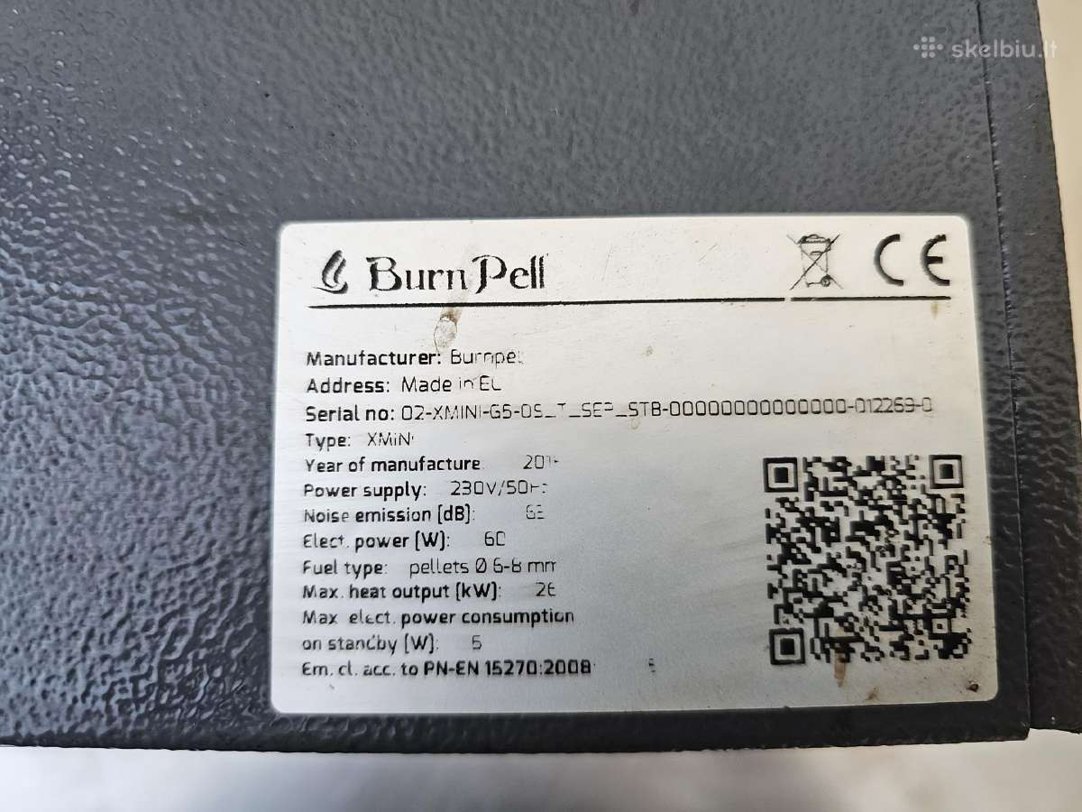 Granulinis degiklis Burnpell X Mini 26 kw - nuotraukos Nr. 4