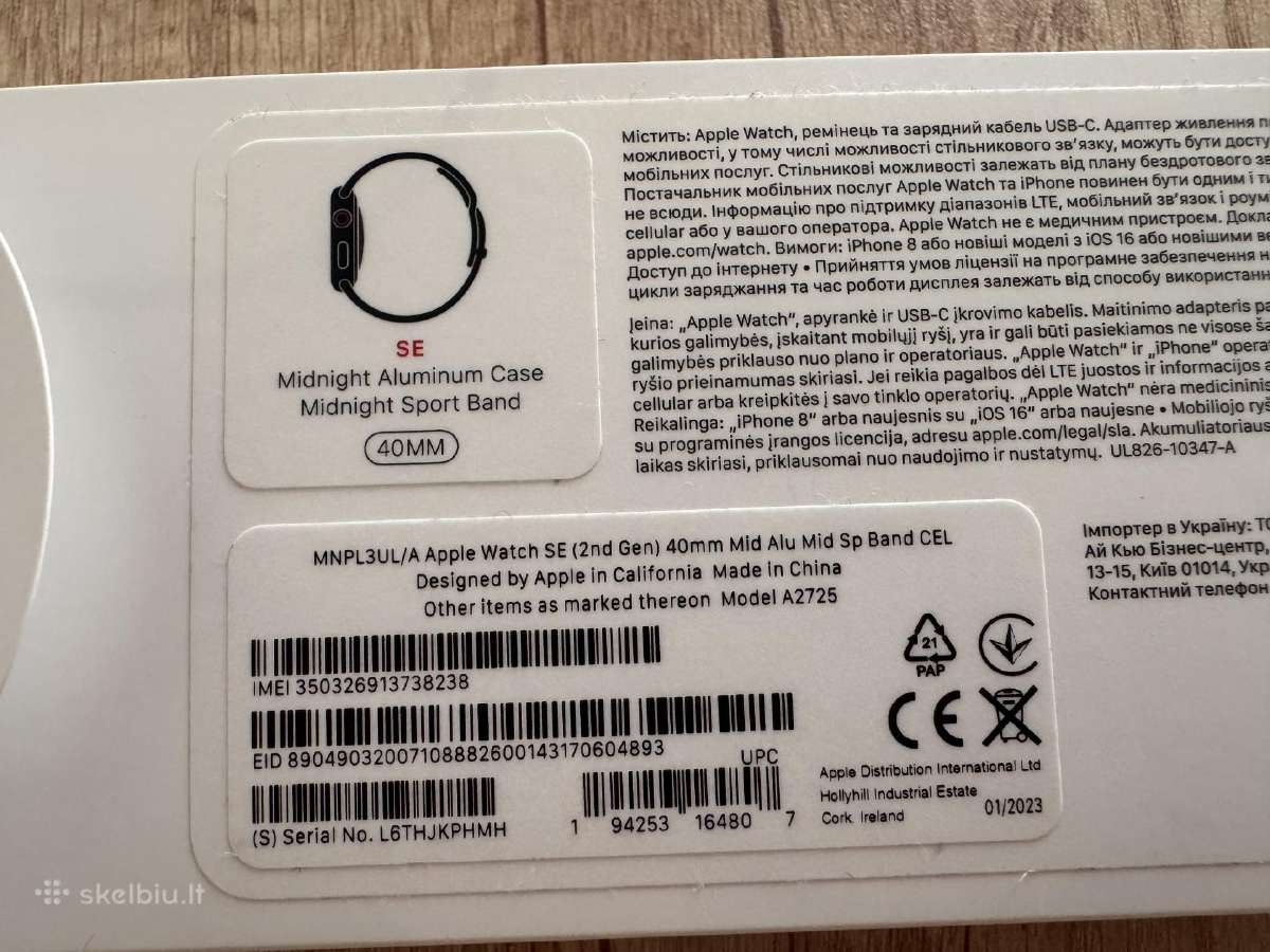 Apple Watch Se2, GPS+cellular - nuotraukos Nr. 5
