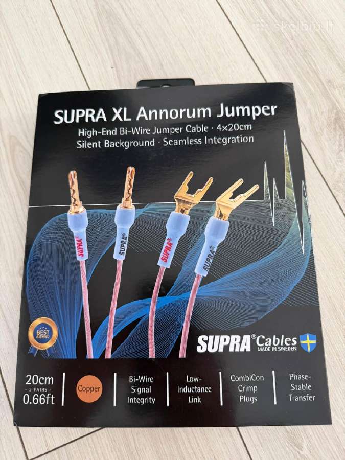 Hifi Supra maitinimo kabelis, Rca, Xlr, koloneliu - nuotraukos Nr. 3