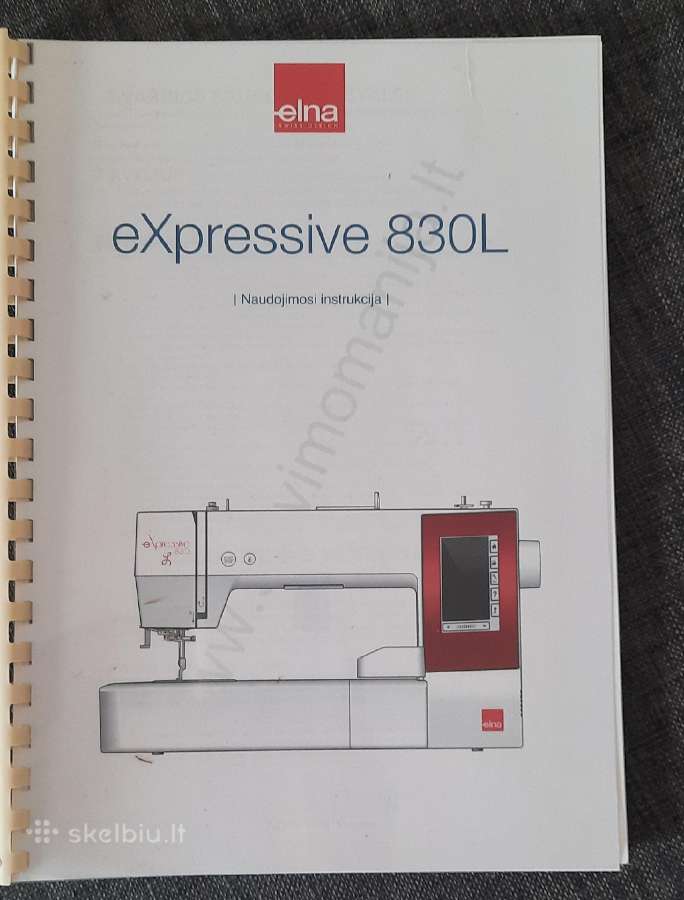 Siuvinėjimo mašina Elna expressive 830l +priedai - nuotraukos Nr. 6