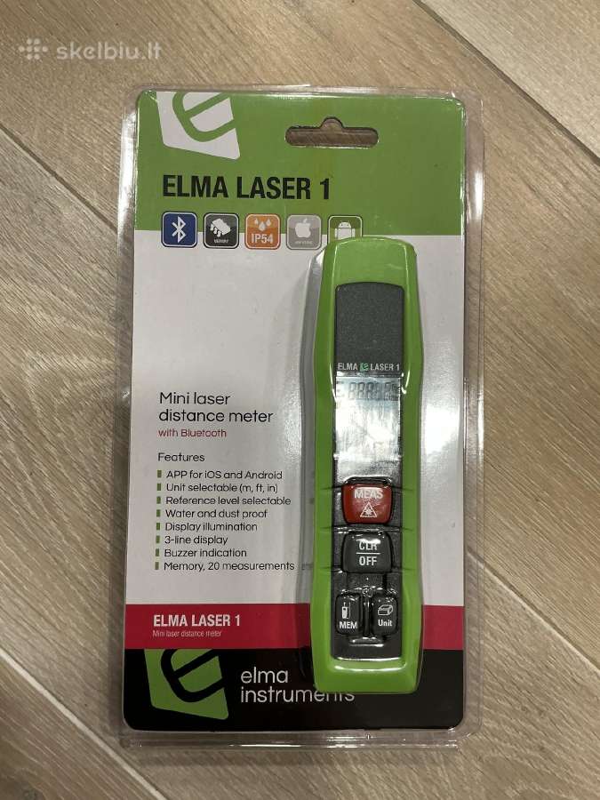 Elma Laser 1 lazerinis atstumo matuoklis Bluetooth - nuotraukos Nr. 2