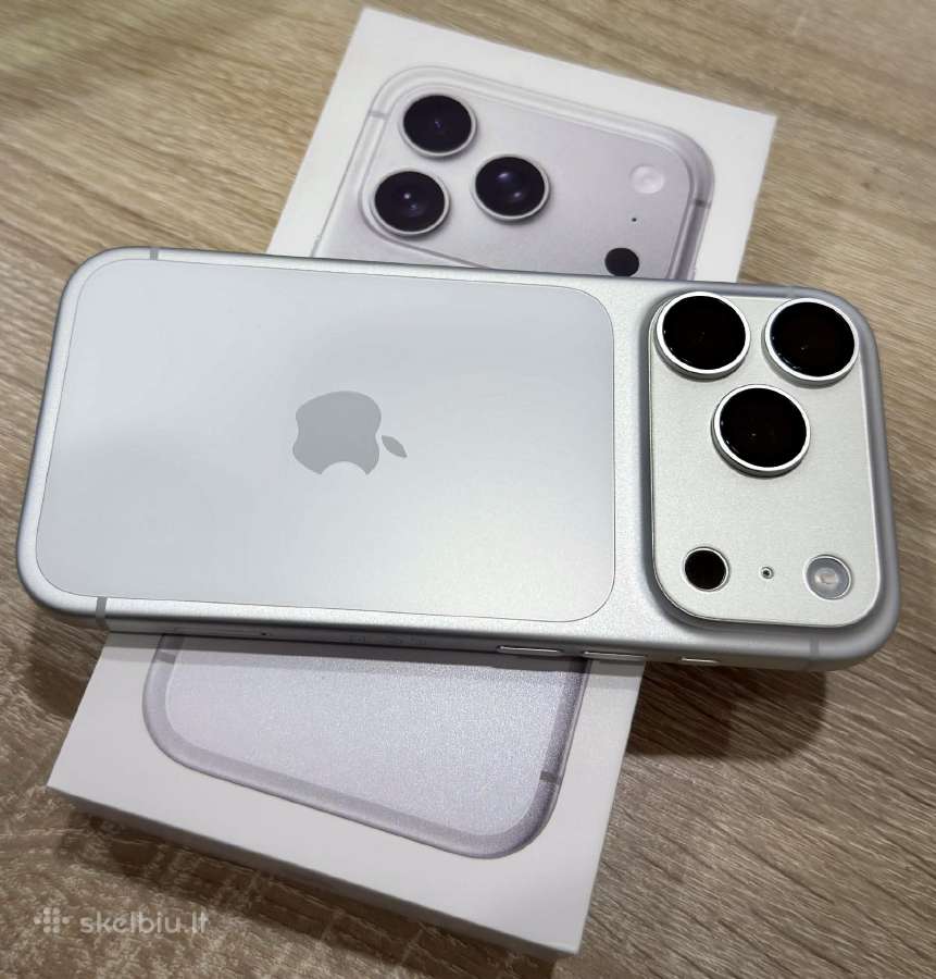 iPhone 17 Pro 256gb Silver Kaip naujas 100% - nuotraukos Nr. 2