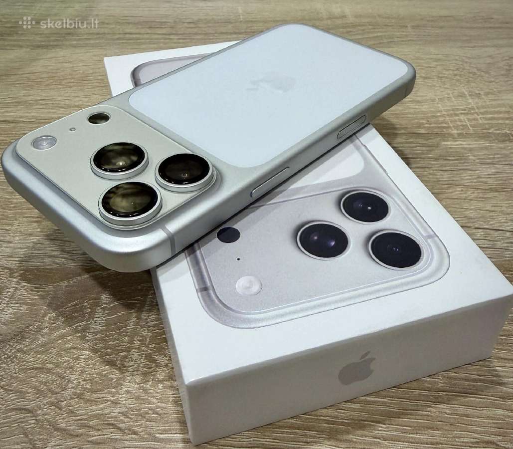 iPhone 17 Pro 256gb Silver Kaip naujas 100% - nuotraukos Nr. 6
