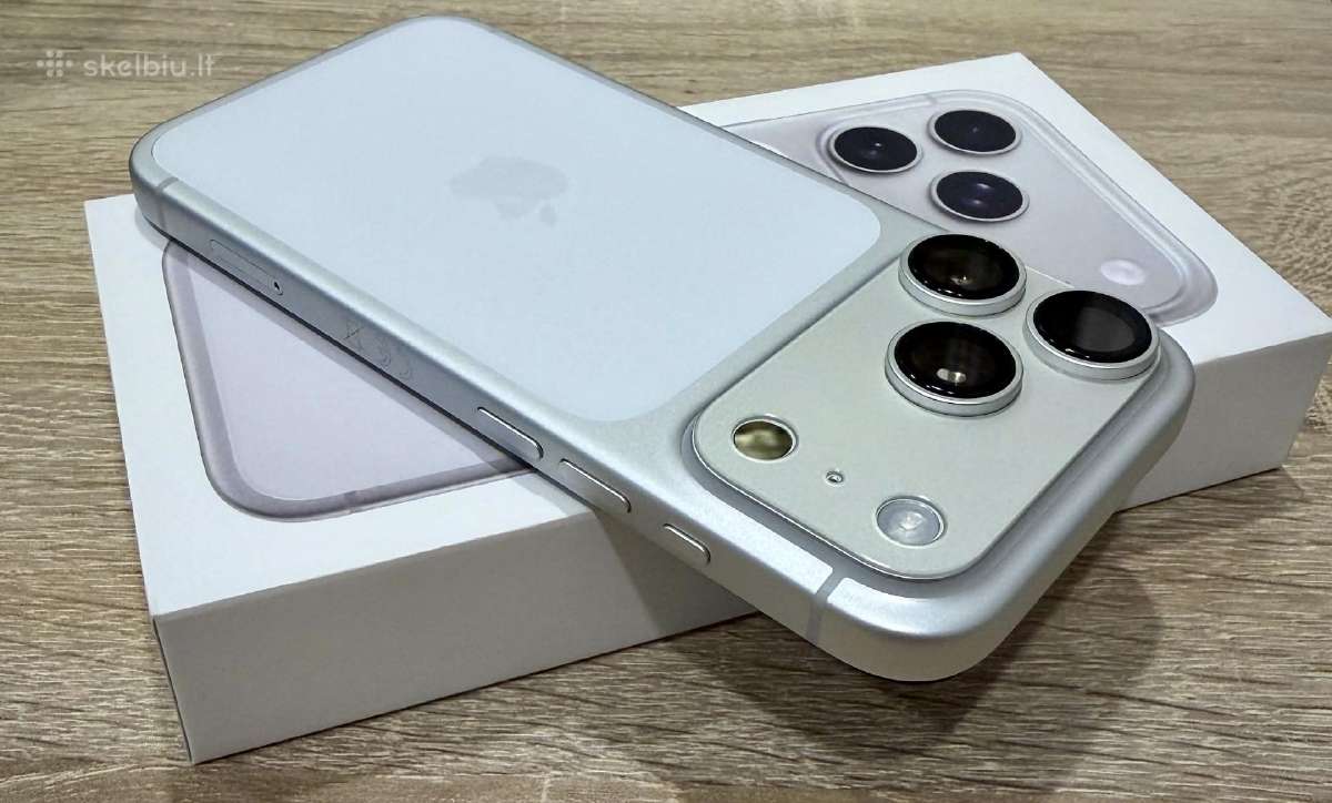 iPhone 17 Pro 256gb Silver Kaip naujas 100% - nuotraukos Nr. 7
