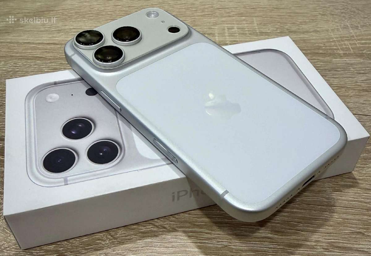 iPhone 17 Pro 256gb Silver Kaip naujas 100% - nuotraukos Nr. 8