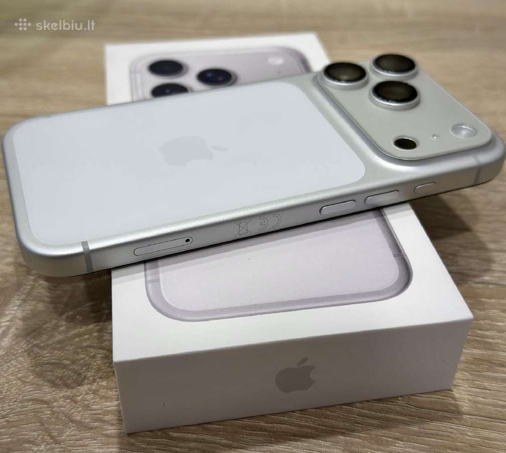 iPhone 17 Pro 256gb Silver Kaip naujas 100% - nuotraukos Nr. 9