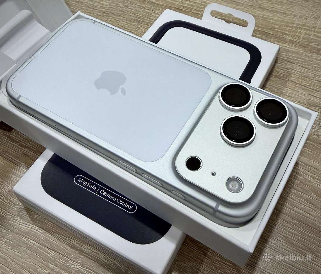 iPhone 17 Pro 256gb Silver Kaip naujas 100% - nuotraukos Nr. 10