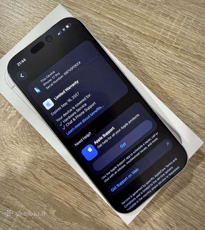 iPhone 17 Pro 256gb Silver Kaip naujas 100% - nuotraukos Nr. 5