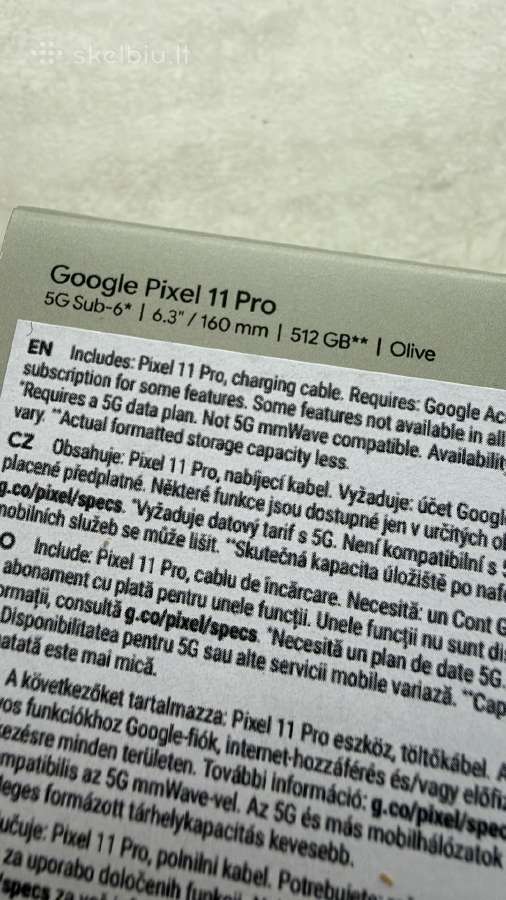 Google Pixel 11 Pro 512gb - nuotraukos Nr. 4