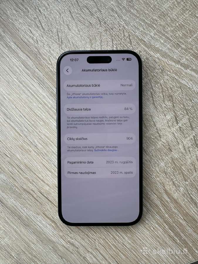 Apple iPhone 15 128gb Black - nuotraukos Nr. 8