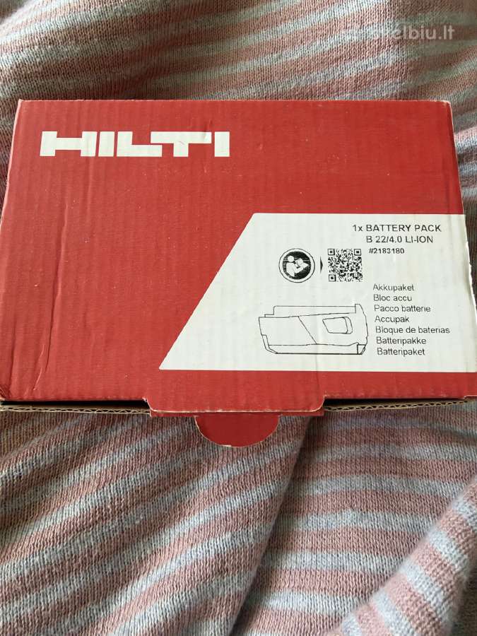 Hilti baterija - nuotraukos Nr. 2