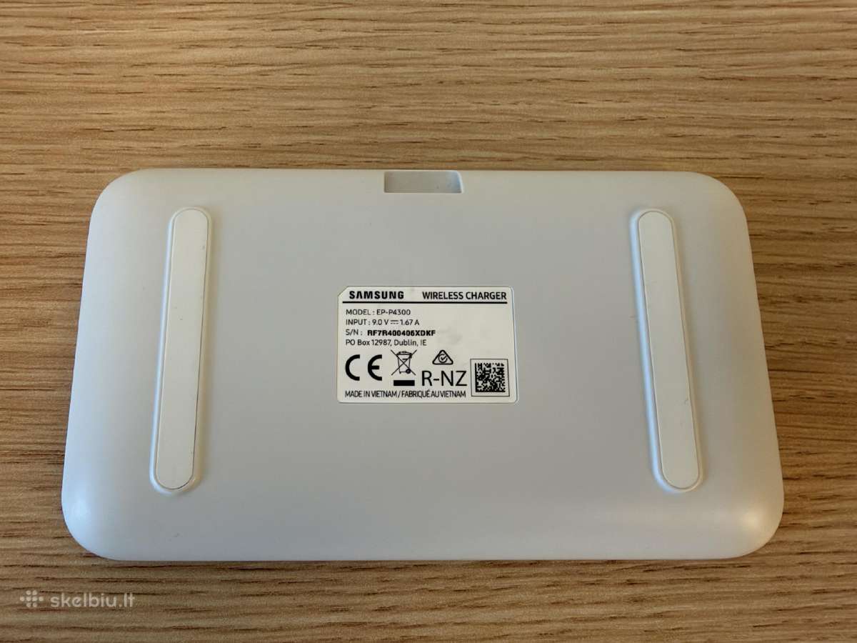 Samsung Wireless Charger Duo (ep-p4300) baltas - nuotraukos Nr. 3