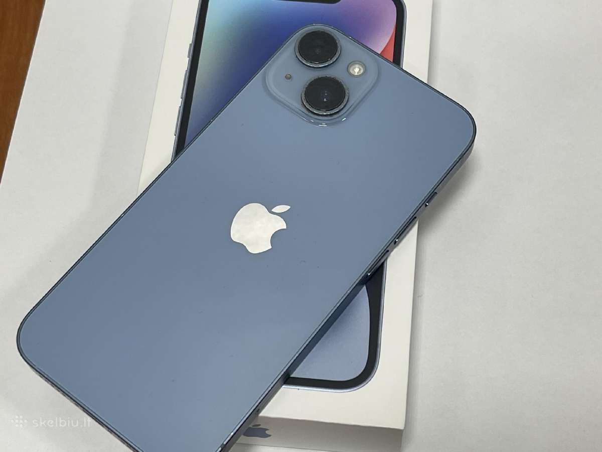 Apple iPhone 14 256gb Blue su įmonės garantija - nuotraukos Nr. 4
