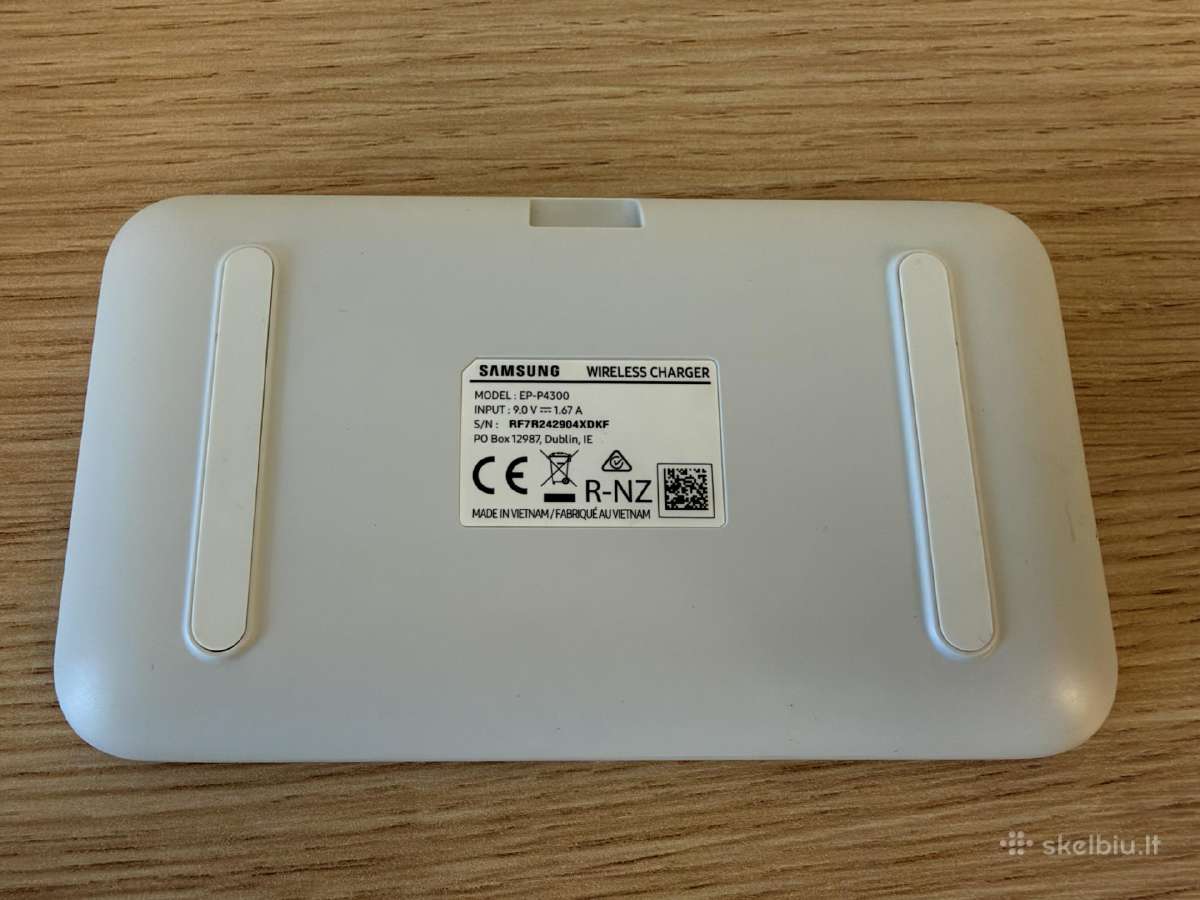 Samsung Wireless Charger Duo (ep-p4300) baltas - nuotraukos Nr. 2