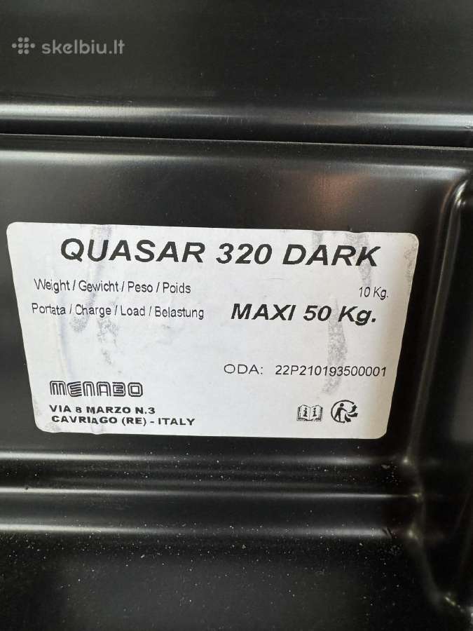 Stogo bagažinė Menabo 320 l talpos - nuotraukos Nr. 8
