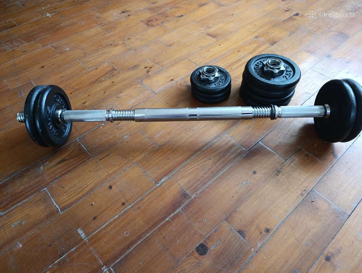 Surenkami hanteliai (svarmenys) 2x10kg - nuotraukos Nr. 2