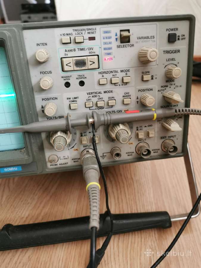 Hitachi oscilloscope V-660 60mhz - nuotraukos Nr. 9