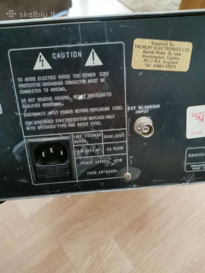 Hitachi oscilloscope V-660 60mhz - nuotraukos Nr. 10