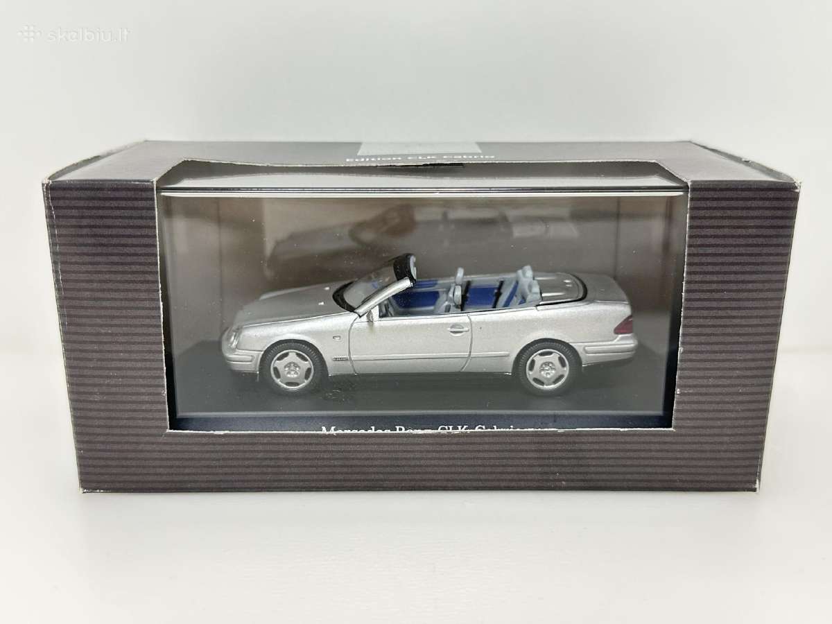 Mercedes-benz Clk Cabrio A208 1998 sidabro 1:43 - nuotraukos Nr. 2