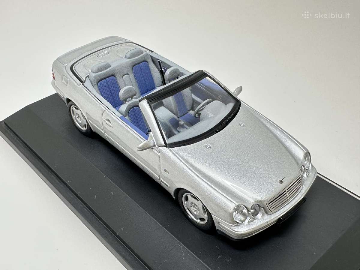 Mercedes-benz Clk Cabrio A208 1998 sidabro 1:43 - nuotraukos Nr. 4