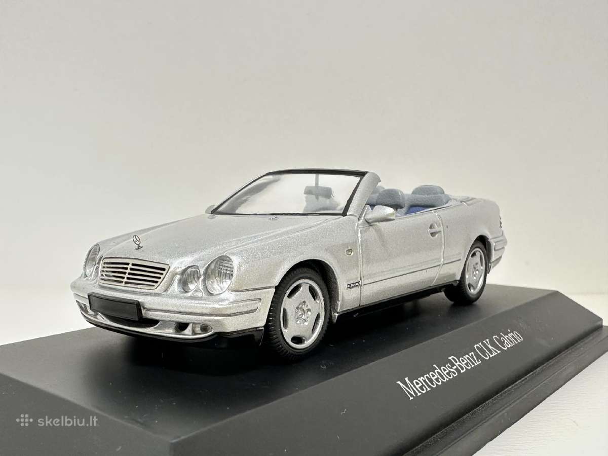 Mercedes-benz Clk Cabrio A208 1998 sidabro 1:43 - nuotraukos Nr. 5
