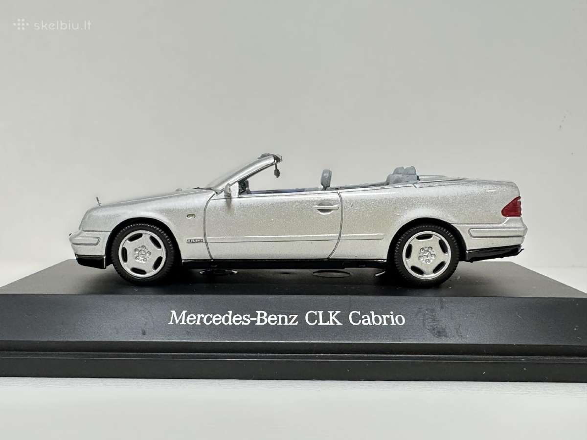 Mercedes-benz Clk Cabrio A208 1998 sidabro 1:43 - nuotraukos Nr. 6