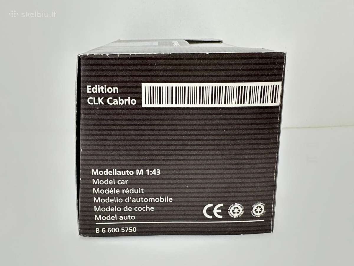 Mercedes-benz Clk Cabrio A208 1998 sidabro 1:43 - nuotraukos Nr. 7